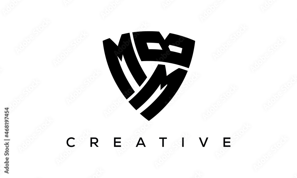 MMB letters logo, security Shield logo vector MMB letters logo, security Shield logo vector