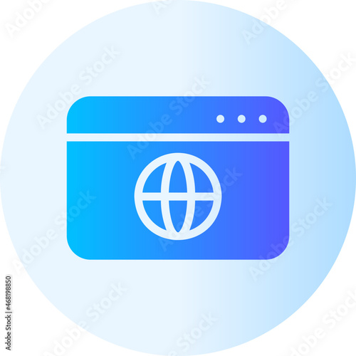 browsing gradient icon