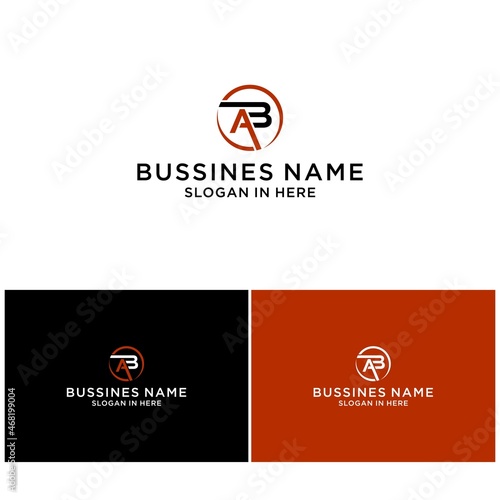 letter ab logo ,abstract design vector template