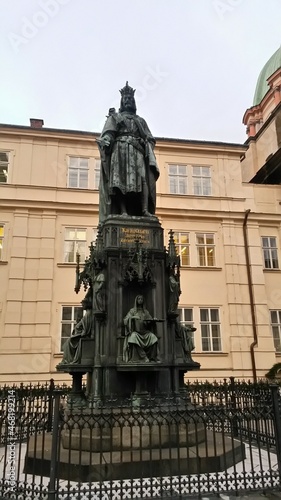 statue of monarch prague Czech Republic