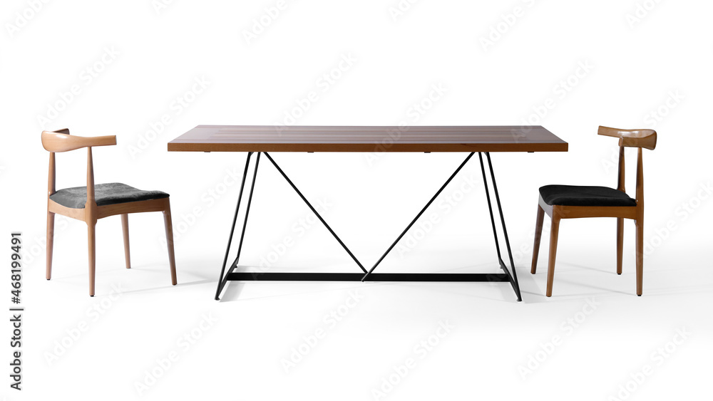 dining table isolated on white background dining table isolated on white background