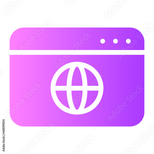 browsing gradient icon