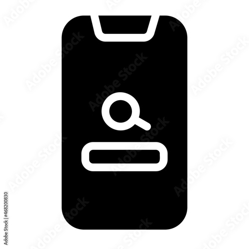 browsing glyph icon