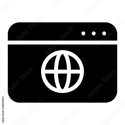 browsing glyph icon