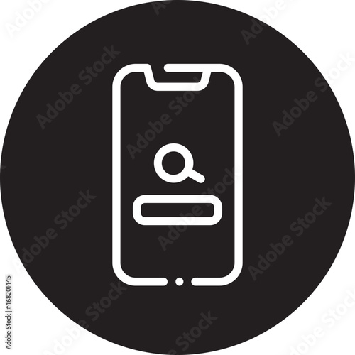 browsing glyph icon