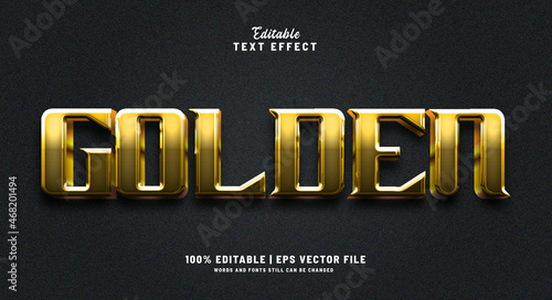 Golden editable text effect style  photo