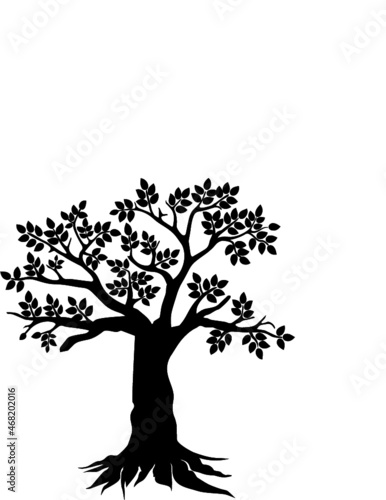 tree, nature, vector, branch, leaf, spring, illustration, plant, season, silhouette, summer, autumn, flower, leaves, art, design, blossom, winter, cherry, fall, drawing, symbol, environment, life, dec