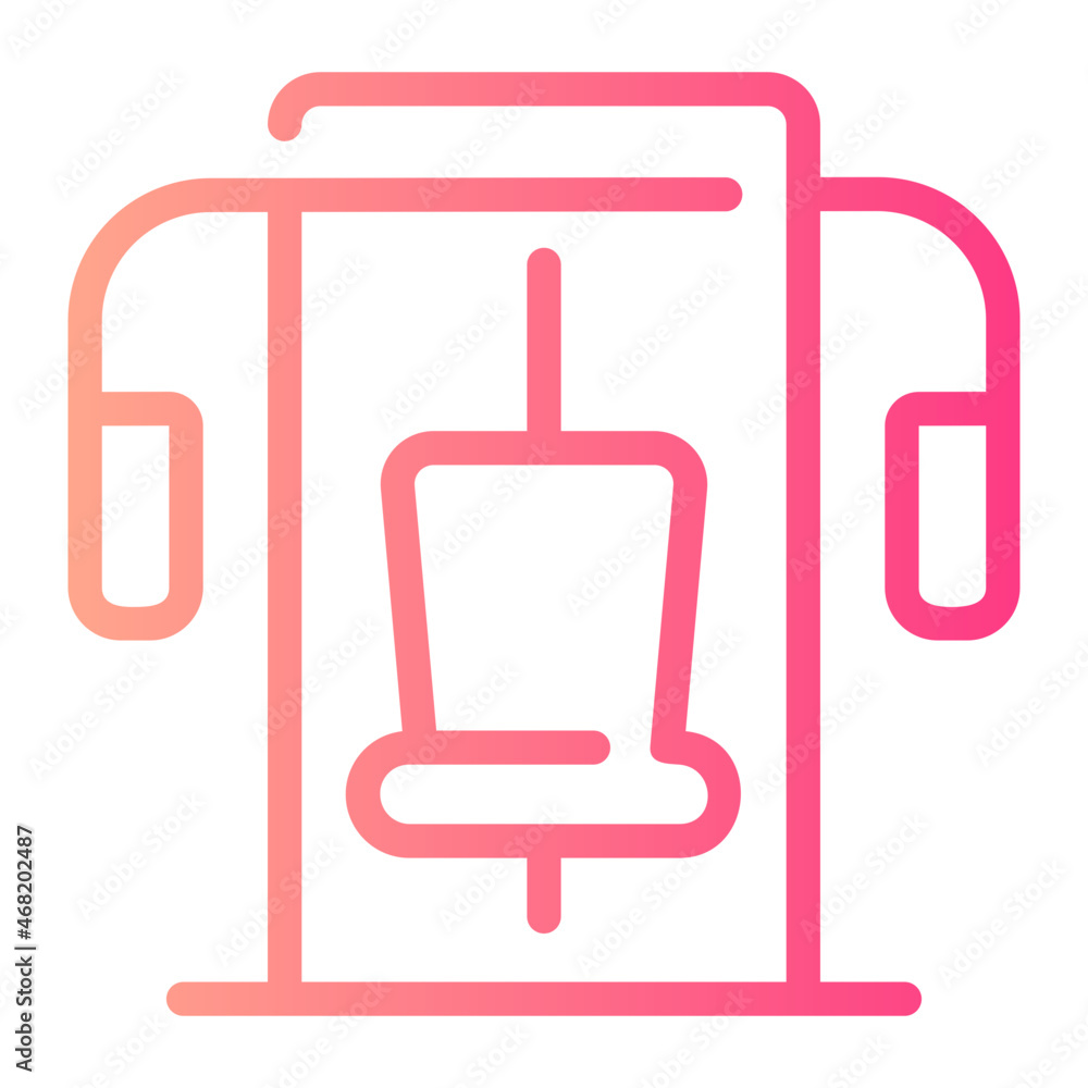 gym station gradient icon gym station gradient icon