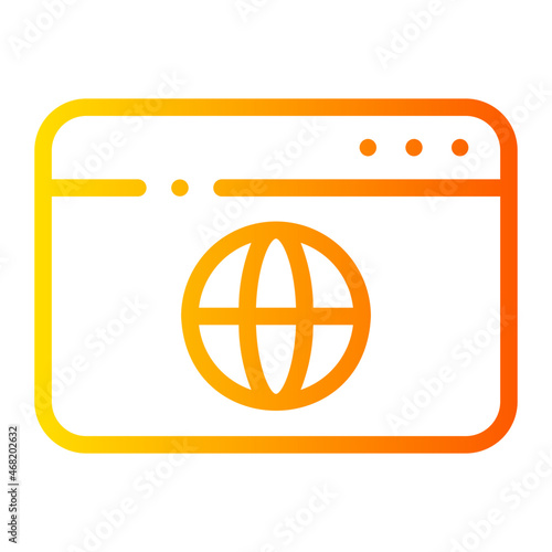 browsing gradient icon