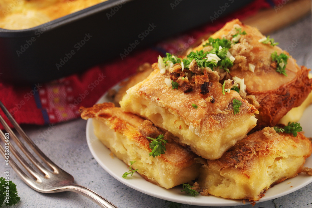 Zagorskie strukli, a national Croatian dish Zagorskie strukli, a national Croatian dish