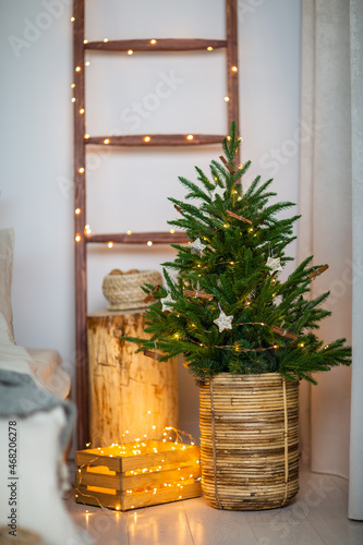 festive christmas and new year decorations	