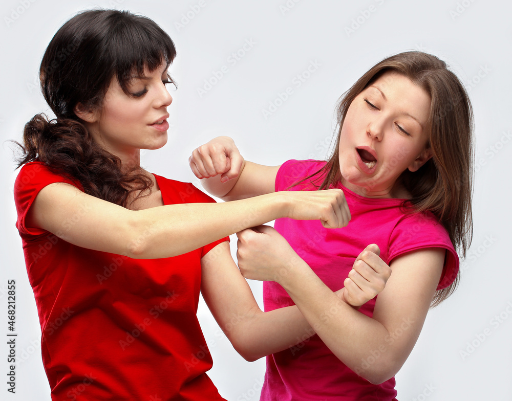 Angry girlfriend,Gossip.Beauty portrait of a young girls. Angry girlfriend,Gossip.Beauty portrait of a young girls.
