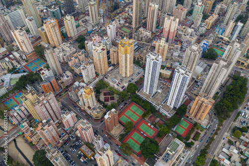 Top down view of Hong Kong residential