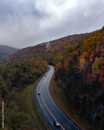 nc fall mountain highway road