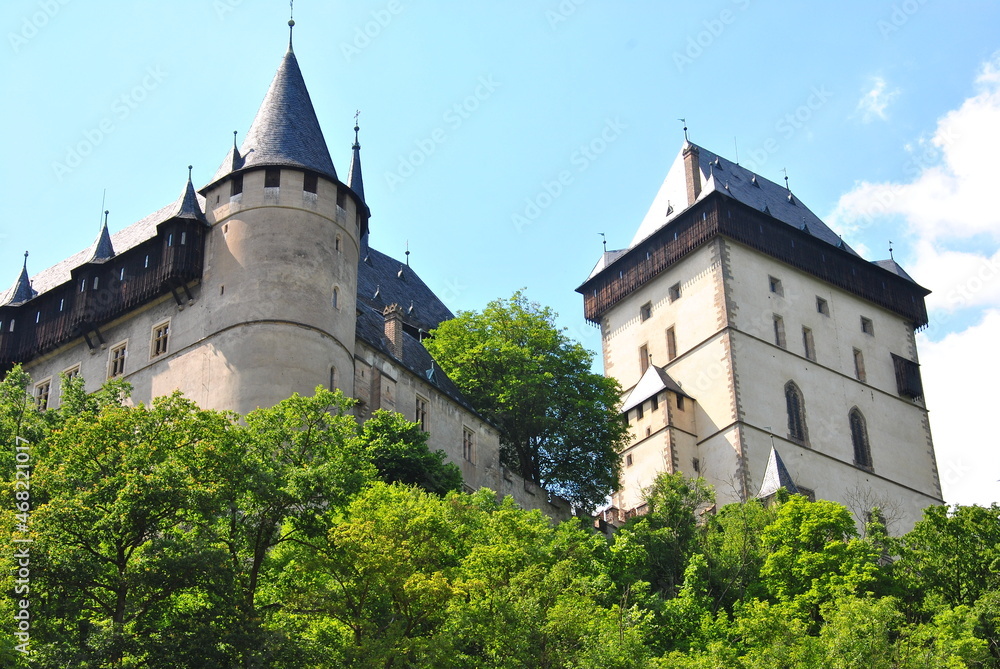 Czech Republic, Karlstejn tower of Karlstejn castle