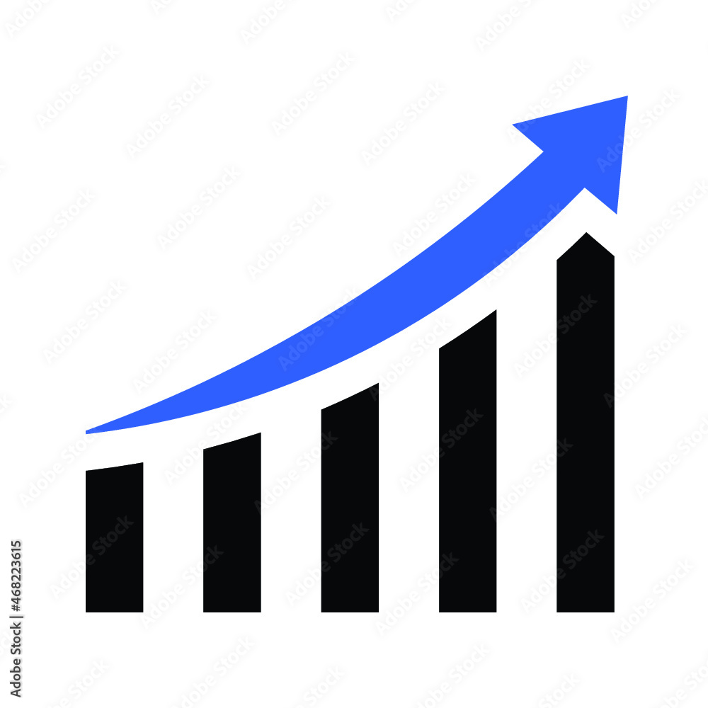 financial graph, growth graph chart icon design vector financial graph, growth graph chart icon design vector
