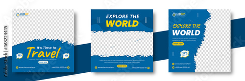 tour and travel social media post banner design template. travel social media post banner. tour social media post banner design. tour and travel banner