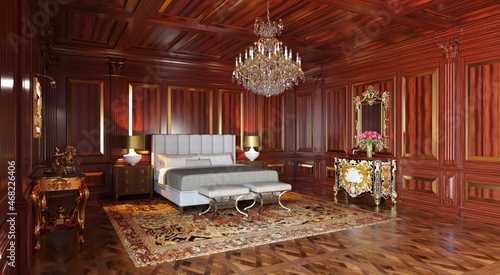 bedroom 3d interior 