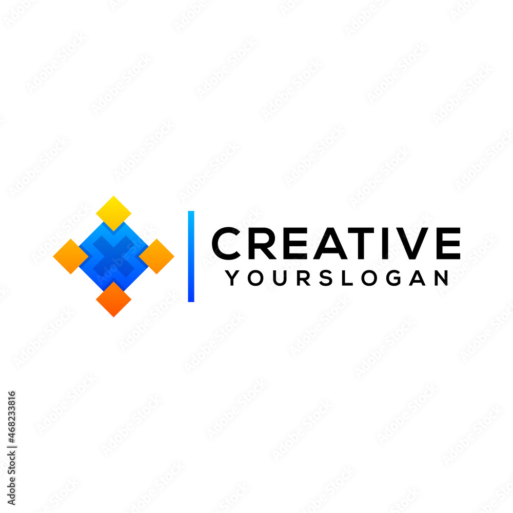 vector modern business logo gradient icon design vector modern business logo gradient icon design