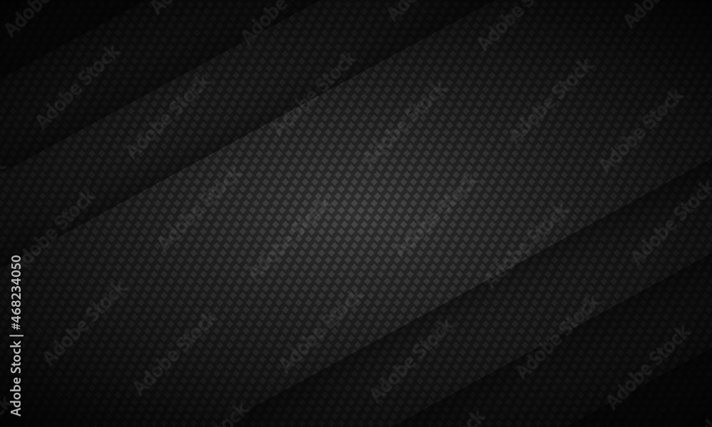 Dark grey carbon fiber texture background. Dark metal texture steel background. Gray carbon fiber grid. Web design template vector illustration EPS 10. - obrazy, fototapety, plakaty 