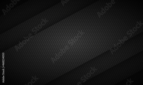 Dark grey carbon fiber texture background. Dark metal texture steel background. Gray carbon fiber grid. Web design template vector illustration EPS 10.