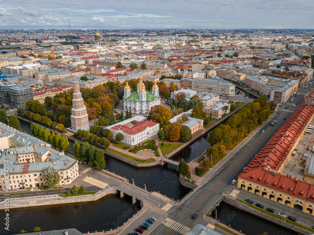 panorama of santk-petersburg. Saint Petersburg, September 2021