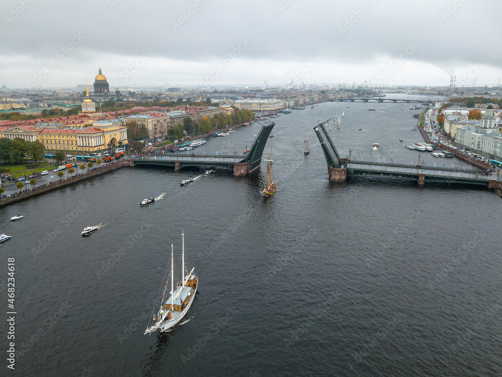 panorama of santk-petersburg. Saint Petersburg, September 2021
