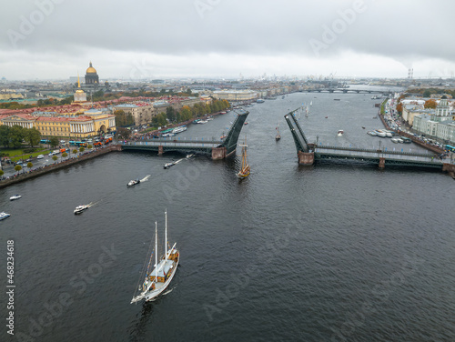 Obraz na płótnie panorama of santk-petersburg. Saint Petersburg, September 2021 w salonie