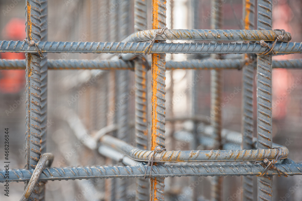 Reinforcing frame on the construction of a house Reinforcing frame on the construction of a house