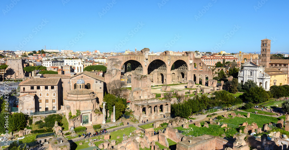 Roman forum. Ruin. Rome. Italy.