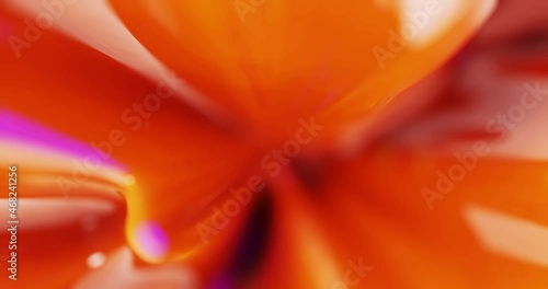 Abstract 4k video loop animation, red blur, rotation object. Modern abstract animation with gradient. Background footage. 