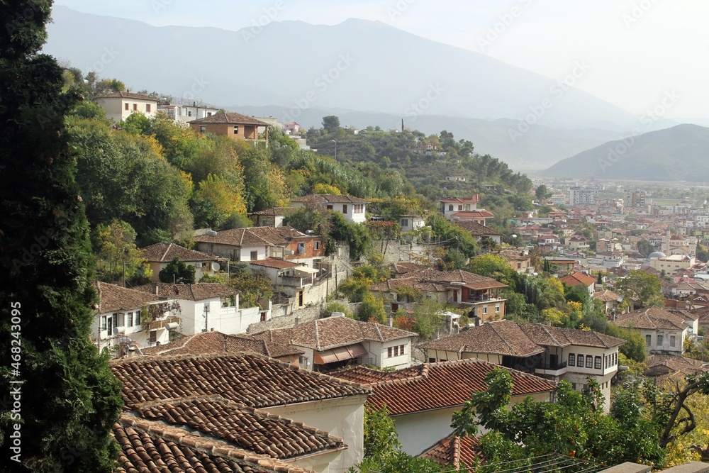 General view of Berat, Albania.