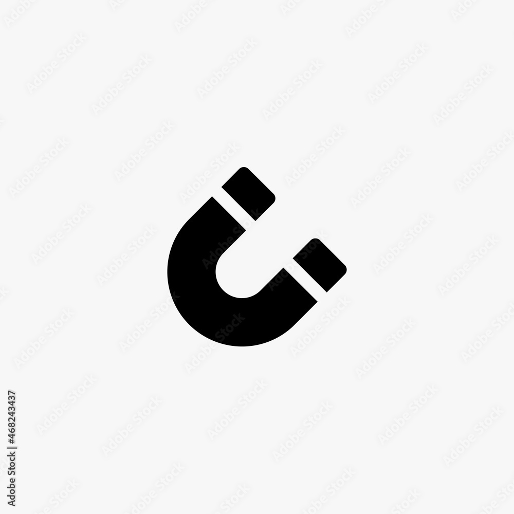 magnet icon. magnet vector icon on white background