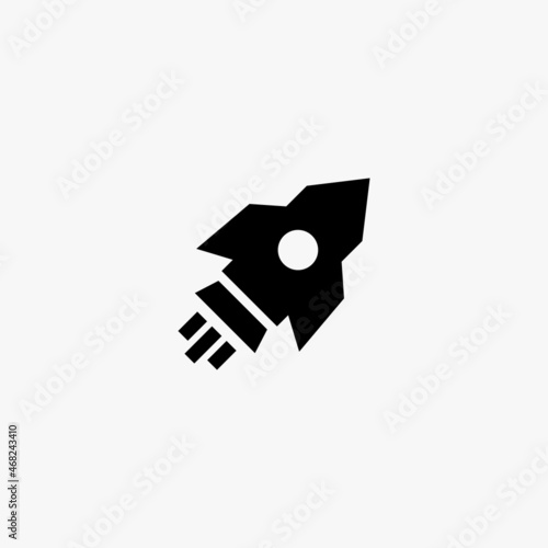launch icon. launch vector icon on white background