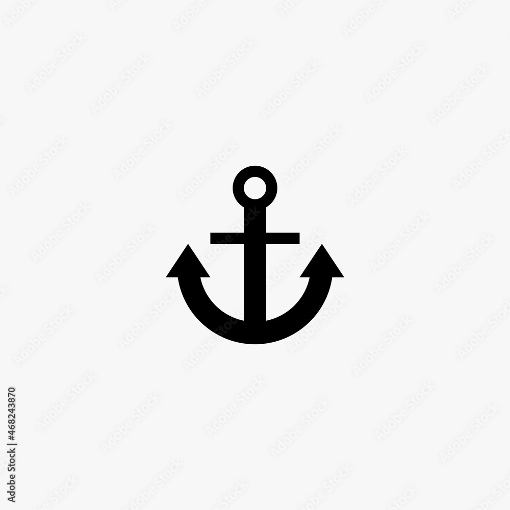 anchor icon. anchor vector icon on white background anchor icon. anchor vector icon on white background