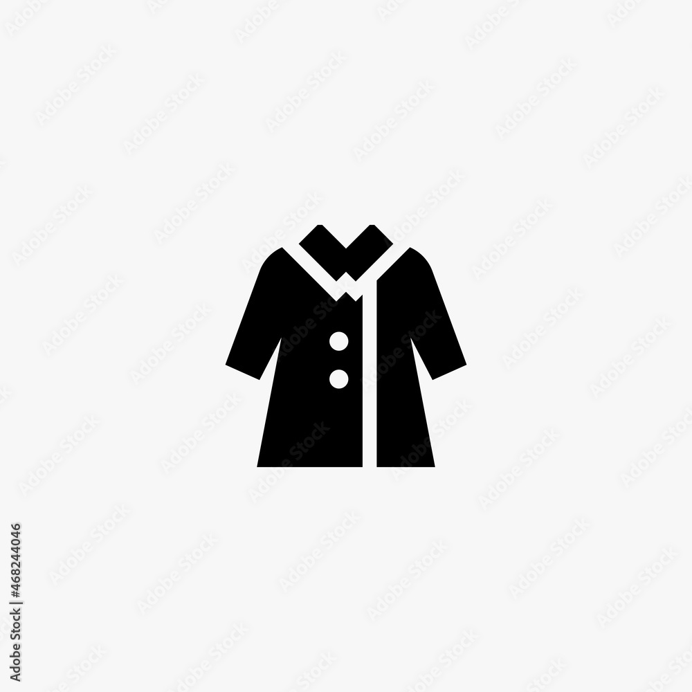 coat icon. coat vector icon on white background coat icon. coat vector icon on white background