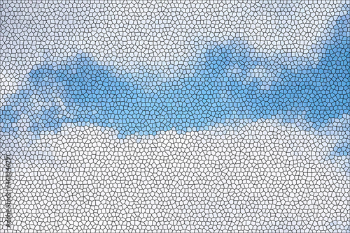 Wallpaper Mural Realistic sky image on stained glass Torontodigital.ca