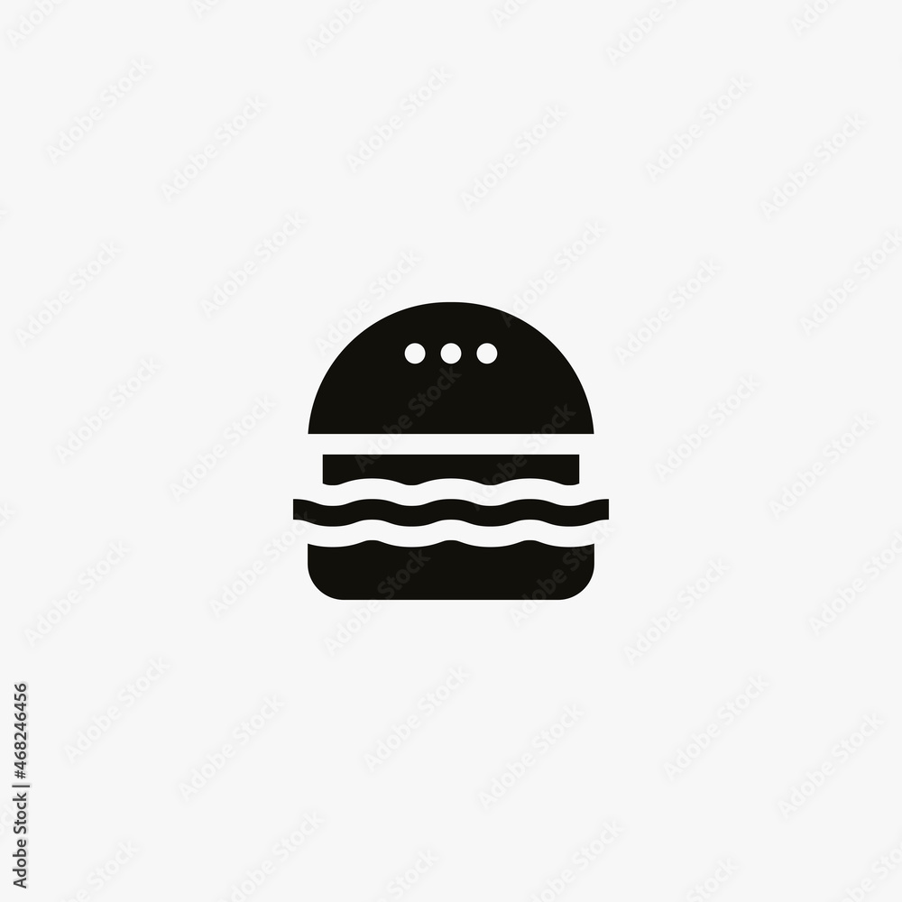 burger icon. burger vector icon on white background burger icon. burger vector icon on white background