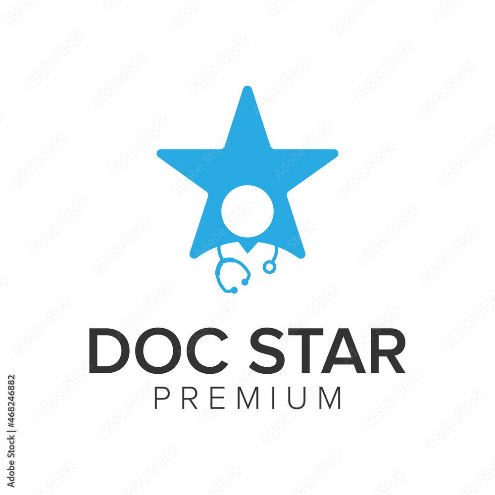 doc start logo icon vector template