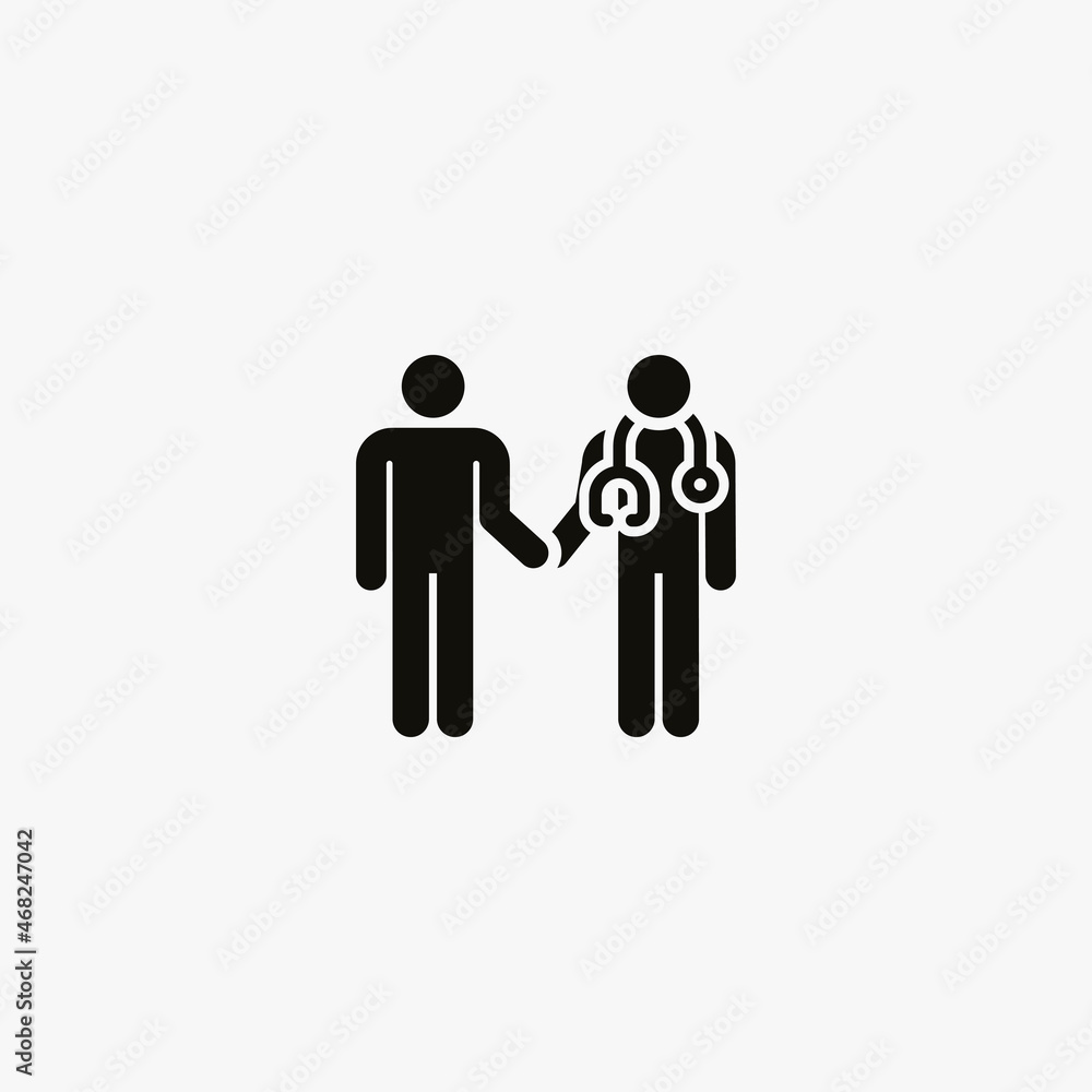doctor icon. doctor vector icon on white background doctor icon. doctor vector icon on white background