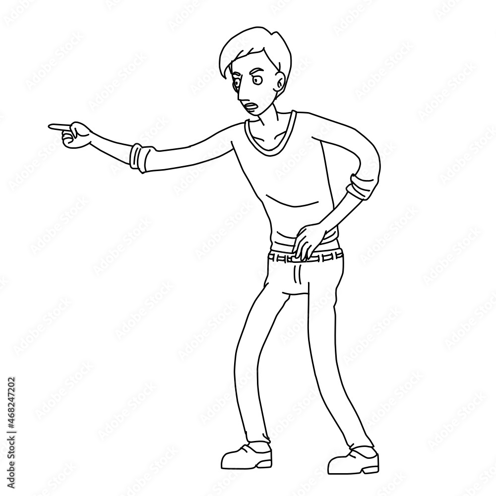 Hugo Man Angry Point Finger Criticize Emotions Whiteboard Animation SVG Image Hugo Man Angry Point Finger Criticize Emotions Whiteboard Animation SVG Image