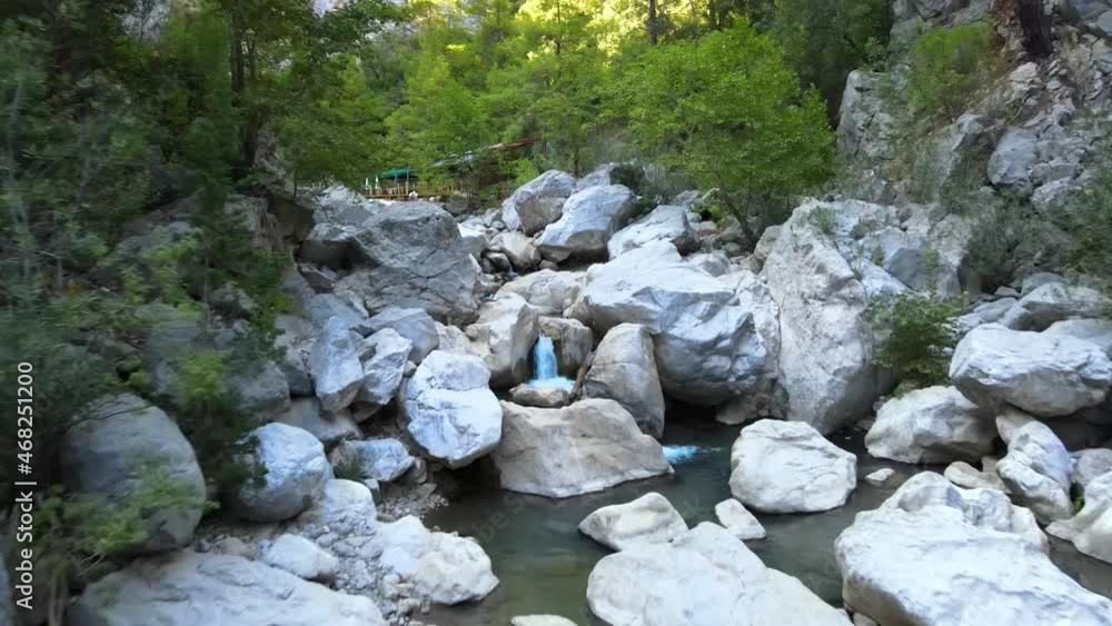 waterfall in the goynuk canyon in Turkey. 4k footage waterfall in the goynuk canyon in Turkey. 4k footage