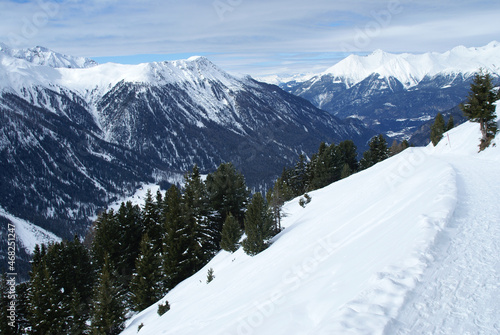Aussicht von Darlux/Bergün aufs Albulatal