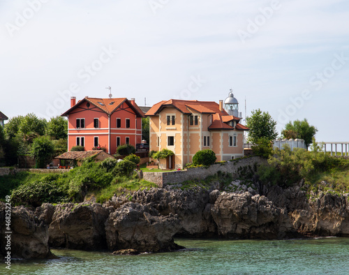 Colorful houses by the sea