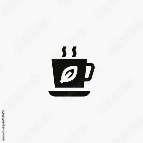tea cup icon. tea cup vector icon on white background