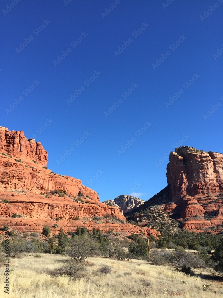 Red red mountains in Arizona, USA Red red mountains in Arizona, USA