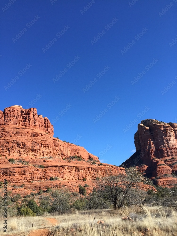 Fototapeta premium Red red mountains in Arizona, USA