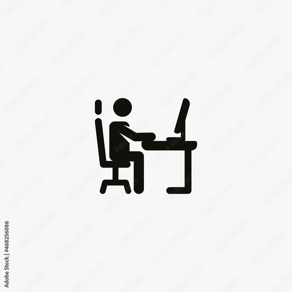 workplace icon. workplace vector icon on white background workplace icon. workplace vector icon on white background