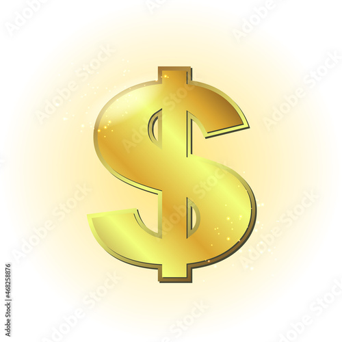 the sign of the golden dollar