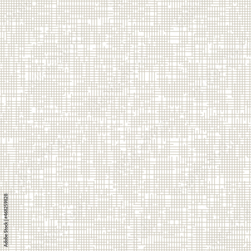 Digital Canvas Square Texture Template as Detailed Wallpaper - Beige Elements on White Background - Flat Graphic Design
